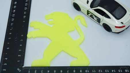 DK Tuning Peugeot Aslan 11cm Fosfor Renk Bagaj Amblemi