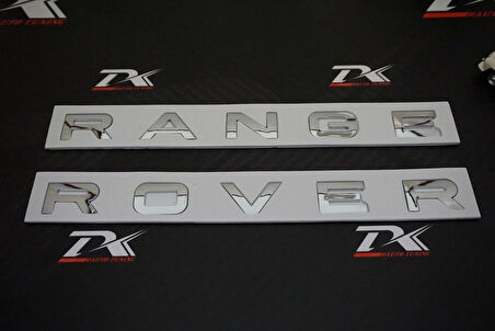 Dk Tuning Range Rover Gümüş Renk Kaput Ve Bagaj Yazı