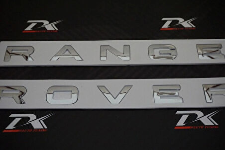 Dk Tuning Range Rover Gümüş Renk Kaput Ve Bagaj Yazı