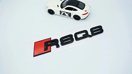 DK Tuning RSQ8 Siyah ABS 3M 3D Bagaj Logo Audi İle Uyumlu