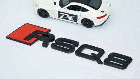 DK Tuning RSQ8 Siyah ABS 3M 3D Bagaj Logo Audi İle Uyumlu