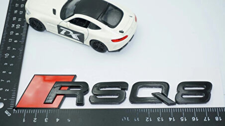 DK Tuning RSQ8 Siyah ABS 3M 3D Bagaj Logo Audi İle Uyumlu