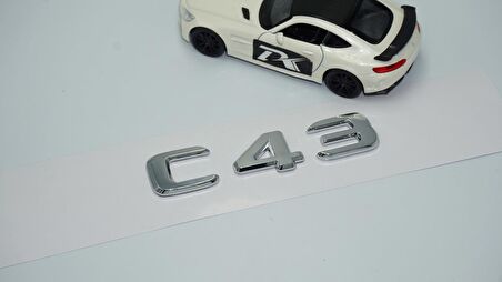 DK Tuning C43 Bagaj Krom ABS 3M 3D Yazı Logo Benz İle Uyumlu