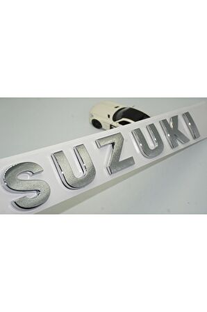 DK Suzuki Bagaj 3M 3D Krom ABS Yazı Logo Amblem 29x4 Cm Uyumlu