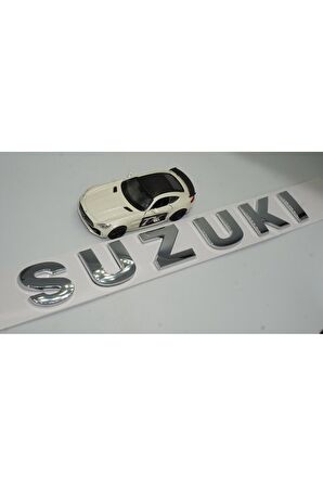 DK Suzuki Bagaj 3M 3D Krom ABS Yazı Logo Amblem 29x4 Cm Uyumlu