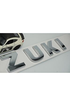 DK Suzuki Bagaj 3M 3D Krom ABS Yazı Logo Amblem 29x4 Cm Uyumlu