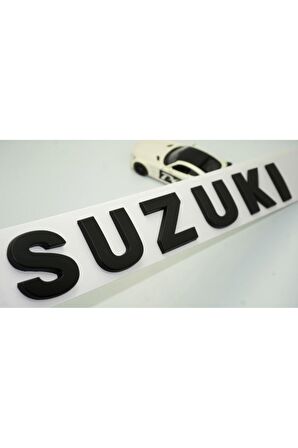 DK Suzuki Bagaj 3M 3D Siyah ABS Yazı Logo Amblem 29x4 Cm Uyumlu