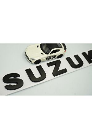 DK Suzuki Bagaj 3M 3D Siyah ABS Yazı Logo Amblem 29x4 Cm Uyumlu