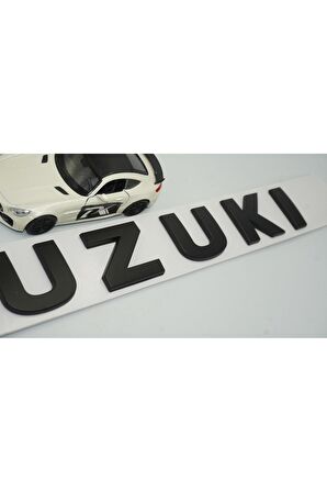 DK Suzuki Bagaj 3M 3D Siyah ABS Yazı Logo Amblem 29x4 Cm Uyumlu