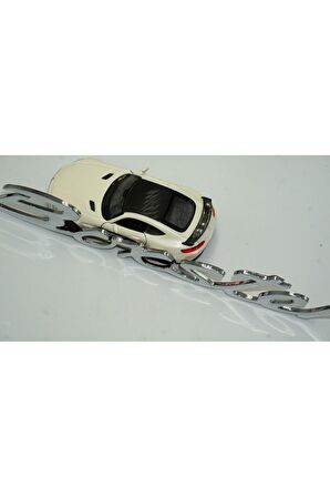Porsche Boxster Bagaj 3M 3D Krom ABS Eski Model Yazı Logo Amblem