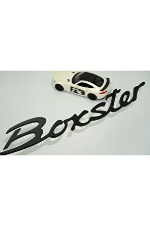 DK Porsche Boxster Bagaj 3M 3D Siyah ABS Eski Model Yazı Logo Amblem