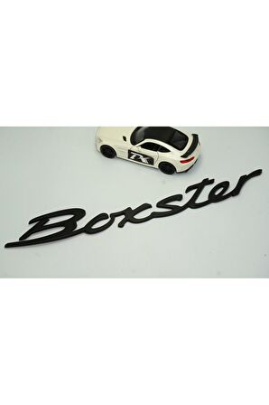 DK Porsche Boxster Bagaj 3M 3D Siyah ABS Eski Model Yazı Logo Amblem