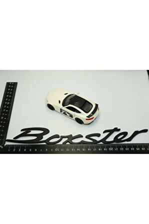 DK Porsche Boxster Bagaj 3M 3D Siyah ABS Eski Model Yazı Logo Amblem