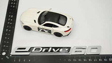 DK Tuning eDrive 60 Bagaj Gri Siyah Yeni Nesil Yazı Logo Bmw İle Uyumlu