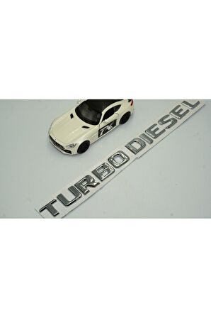 Turbo Diesel Bagaj Krom ABS 3M 3D Yazı Logo
