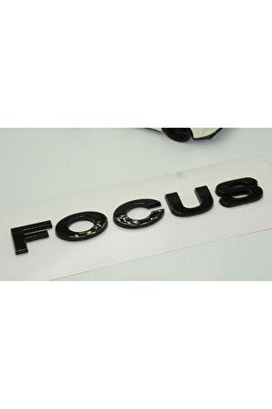 DK Focus Yeni Model Bagaj 3M 3D Uyumlu Siyah ABS Logo Amblem