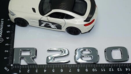 DK Tuning R 280 Bagaj Krom ABS 3M 3D Yazı Logo Benz İle Uyumlu