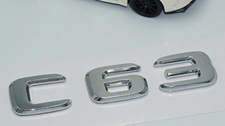 DK Tuning C63 Bagaj Krom ABS 3M 3D Yazı Logo Benz İle Uyumlu