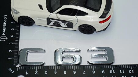 DK Tuning C63 Bagaj Krom ABS 3M 3D Yazı Logo Benz İle Uyumlu