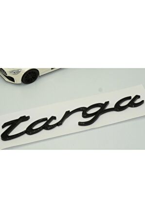 DK Porsche Targa Bagaj 3M 3D Siyah ABS Yazı Logo Amblem