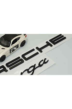 DK Porsche Targa Bagaj 3M 3D Siyah ABS Yazı Logo Amblem Seti