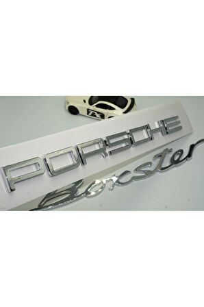DK Porsche Boxster Bagaj Krom ABS Eski Model Yazı Logo Amblem Seti