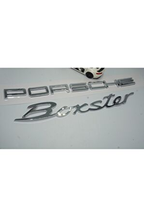 DK Porsche Boxster Bagaj Krom ABS Eski Model Yazı Logo Amblem Seti