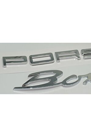 DK Porsche Boxster Bagaj Krom ABS Eski Model Yazı Logo Amblem Seti