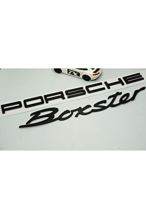 DK Porsche Boxster Bagaj Siyah ABS Eski Model Yazı Logo Amblem Seti