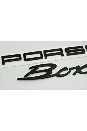 DK Porsche Boxster Bagaj Siyah ABS Eski Model Yazı Logo Amblem Seti
