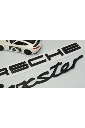 DK Porsche Boxster Bagaj Siyah ABS Eski Model Yazı Logo Amblem Seti