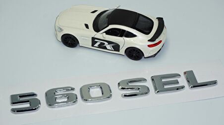 DK Tuning 560 SEL Bagaj Krom ABS 3M 3D Yazı Logo Benz İle Uyumlu