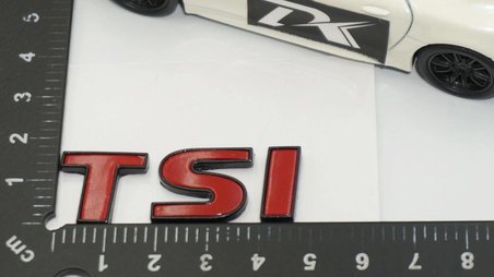 DK Tuning Volkswagen TSi Bagaj 3 Kırmızı Siyah ABS Logo Amblem