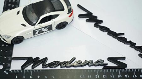 DK Tuning Maserati Modena S Siyah ABS Çamurluk Yazı Logo Seti