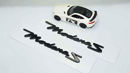 DK Tuning Maserati Modena S Siyah ABS Çamurluk Yazı Logo Seti