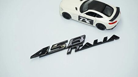 DK Tuning Ferrari 458 İtalia Bagaj Siyah Yazı Logo Amblem