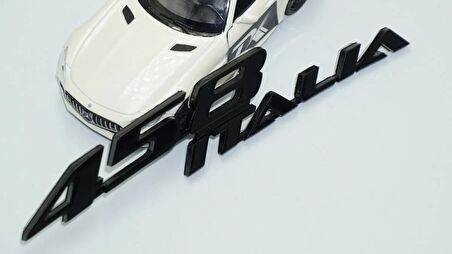 DK Tuning Ferrari 458 İtalia Bagaj Siyah Yazı Logo Amblem