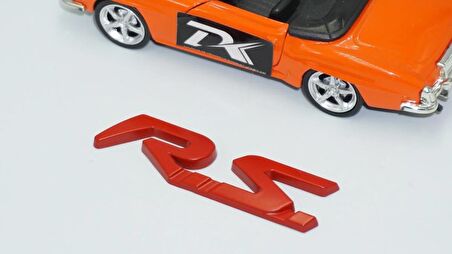 DK Tuning RS Bagaj 3M Kırmızı Metal Logo Arma Renault İle Uyumlu