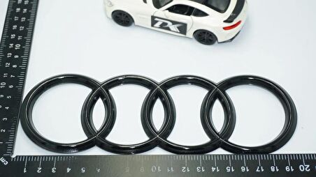 DK Tuning Audi Bagaj Siyah Halka 3M 3D Rozet Amblem Arma