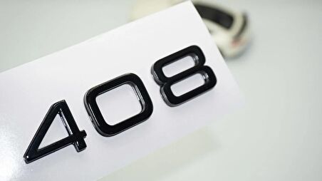 DK Tuning Peugeot 408 Bagaj 2022+ Parlak Siyah ABS Logo Amblem