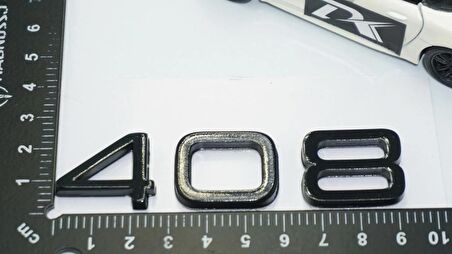 DK Tuning Peugeot 408 Bagaj 2022+ Parlak Siyah ABS Logo Amblem