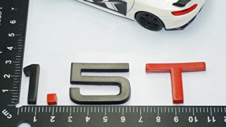 DK Tuning 1.5 T Bagaj Siyah Kırmızı 3M Yazı Logo Audi İle Uyumlu