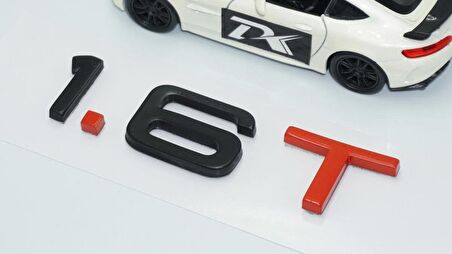 DK Tuning 1.6 T Bagaj Siyah Kırmızı 3M Yazı Logo Audi İle Uyumlu