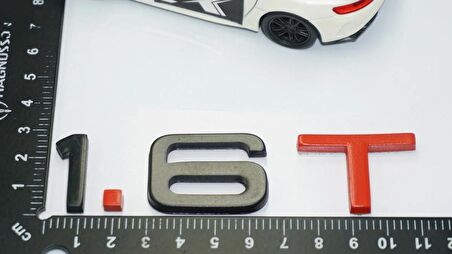 DK Tuning 1.6 T Bagaj Siyah Kırmızı 3M Yazı Logo Audi İle Uyumlu