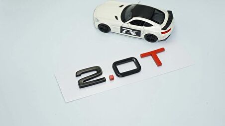 DK Tuning 2.0 T Bagaj Siyah Kırmızı 3M Yazı Logo Audi İle Uyumlu