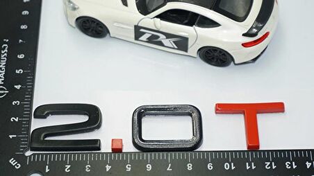 DK Tuning 2.0 T Bagaj Siyah Kırmızı 3M Yazı Logo Audi İle Uyumlu