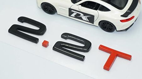 DK Tuning 2.2 T Bagaj Siyah Kırmızı 3M Yazı Logo Audi İle Uyumlu