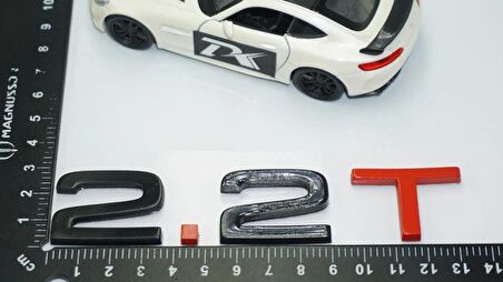 DK Tuning 2.2 T Bagaj Siyah Kırmızı 3M Yazı Logo Audi İle Uyumlu