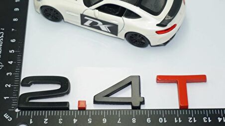 DK Tuning 2.4 T Bagaj Siyah Kırmızı 3M Yazı Logo Audi İle Uyumlu