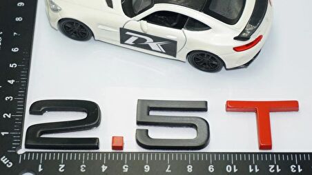 DK Tuning 2.5 T Bagaj Siyah Kırmızı 3M Yazı Logo Audi İle Uyumlu